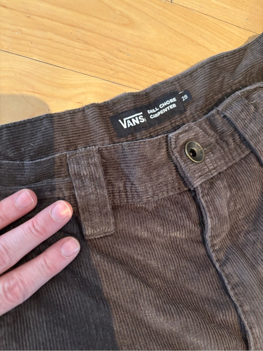 Vans Carpenter Corduroy Pants in Dark Brown